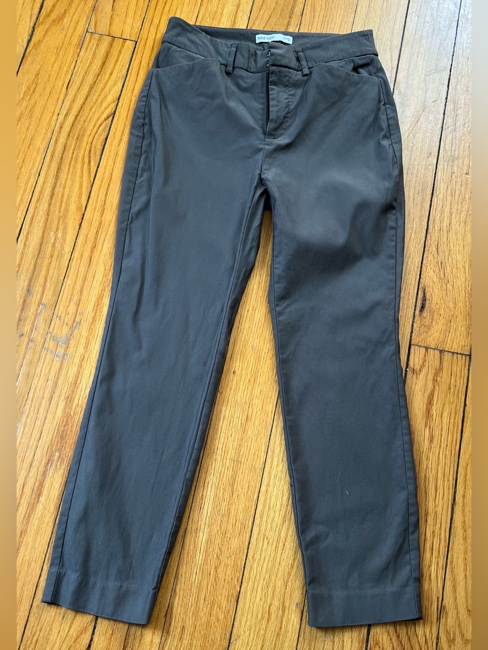 Nine West Women’s Charcoal Gray Slim Ankle pant